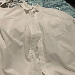 Elegant White Women's Button Down Shirt